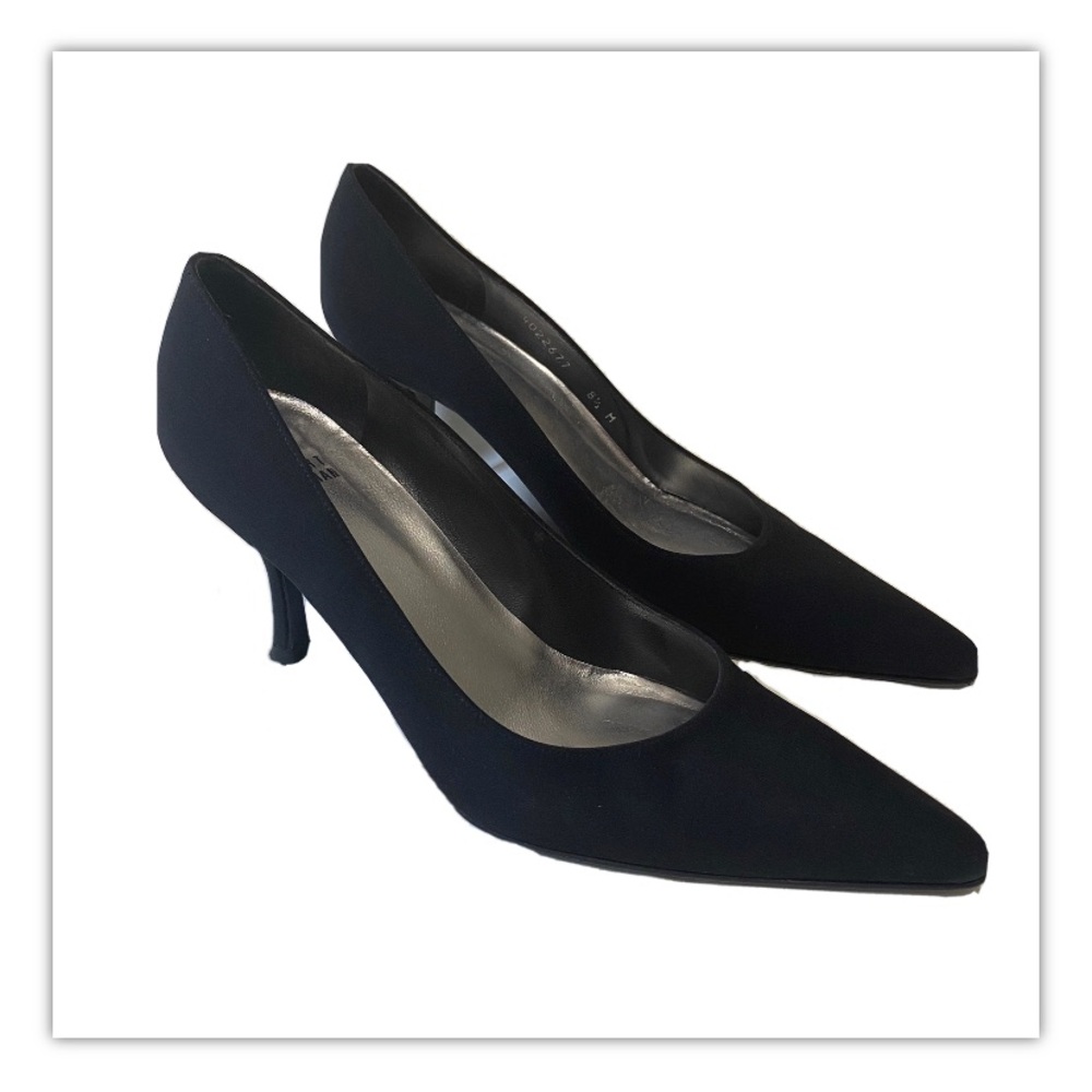 Stuart Weitzman black fabric pumps 8.5